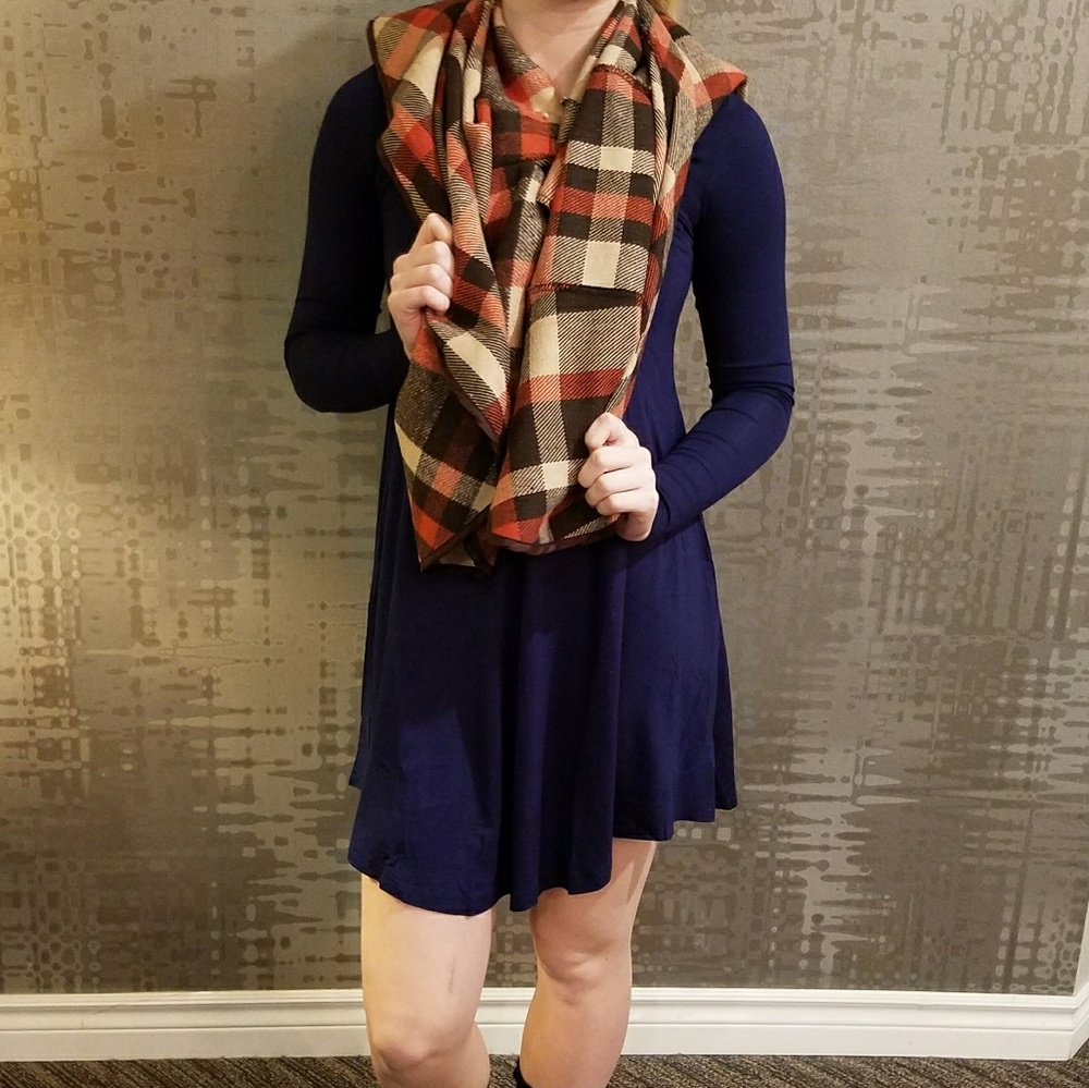 Women's Long Sleeve Casual Loose T-Shirt Dress